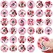 SCIONE 52 PCS Valentines Day Fidget Spinners for Kids Pink Heart Fidget Toys Bulk Mini Sensory Toys for Girls Boys Valentines Classroom Exchange Gifts Kids Party Favors Treasure Box Prizes - Image 2