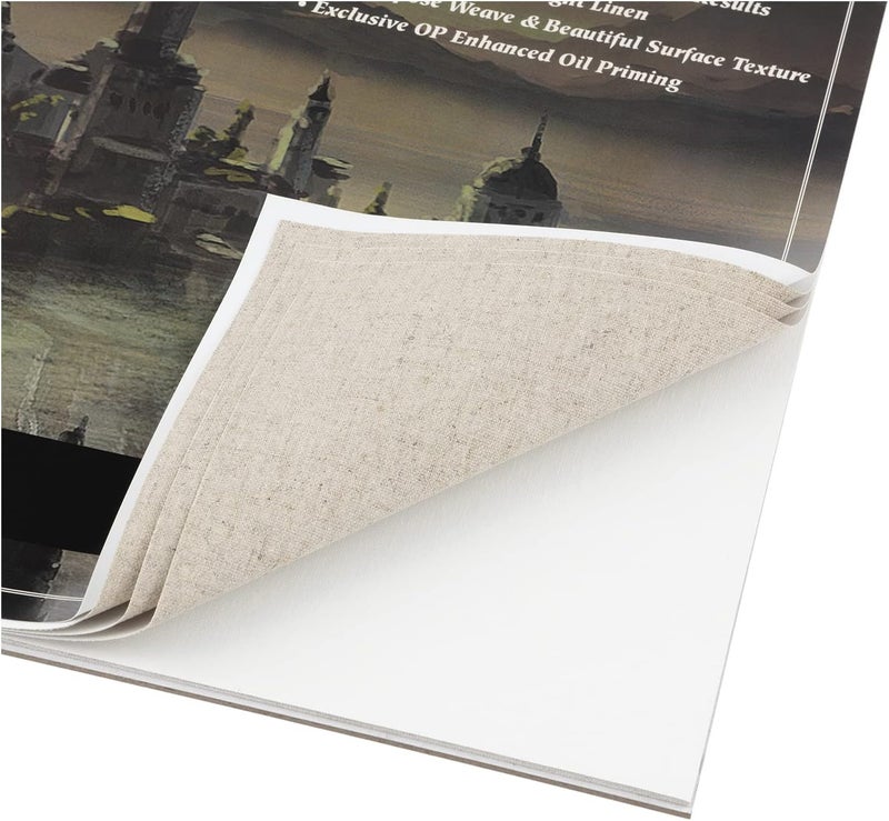 Centurion Deluxe Oil Primed Linen Pad (6x8 in) 10 Sheets per Pad –11 oz. No Bleed Pages, Lightweight, Easy to Travel Canvas Pad - Art Pad for Plein Air Painting - Image 2