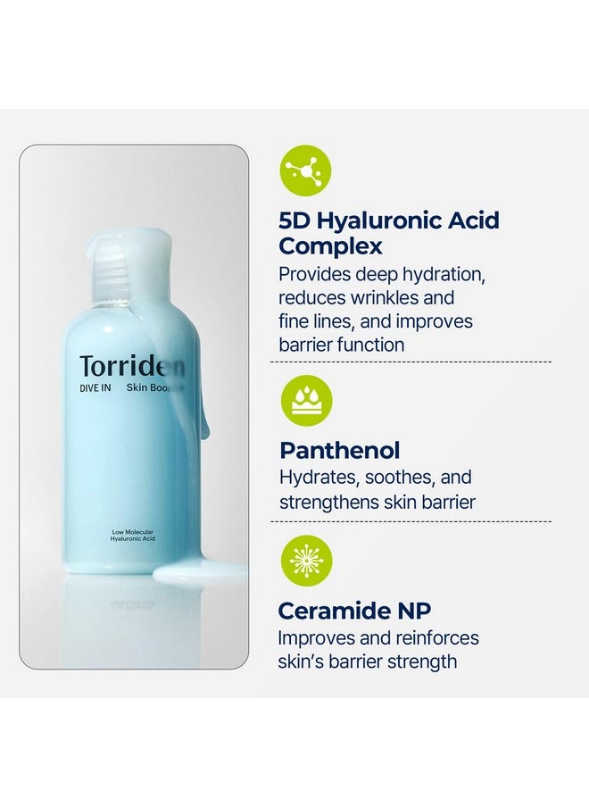 Torriden Torriden Dive-in Hyaluronic Acid Skin Hydrating Booster 6.76 fl oz | Deep Nourishing Facial Moisturizing Toner for Dry, Sensitive Skin | Hyaluronic Acid, Panthenol, Ceramide  - Image 4