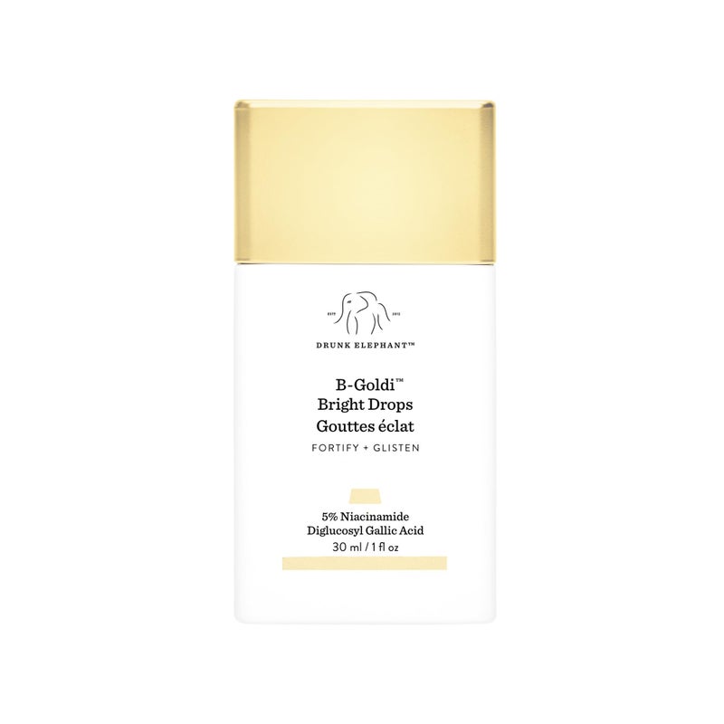 Drunk Elephant B-Goldi Bright Drops - 30 ml/1 fl oz - Illuminating Color Serum Drops - Clean Clinical Skincare - Cruelty-Free - Dermatologist-Tested - Free of Essential Oils, Silicones, and Fragrance - Image 1
