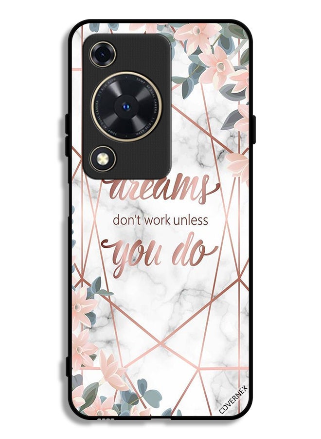 Covernex Huawei Nova Y72S Protective Case Cover Dreams Don't Work Unless You Do