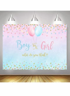Baby Gender Reveal Party Supplies, Gender Backdrop Background Banner