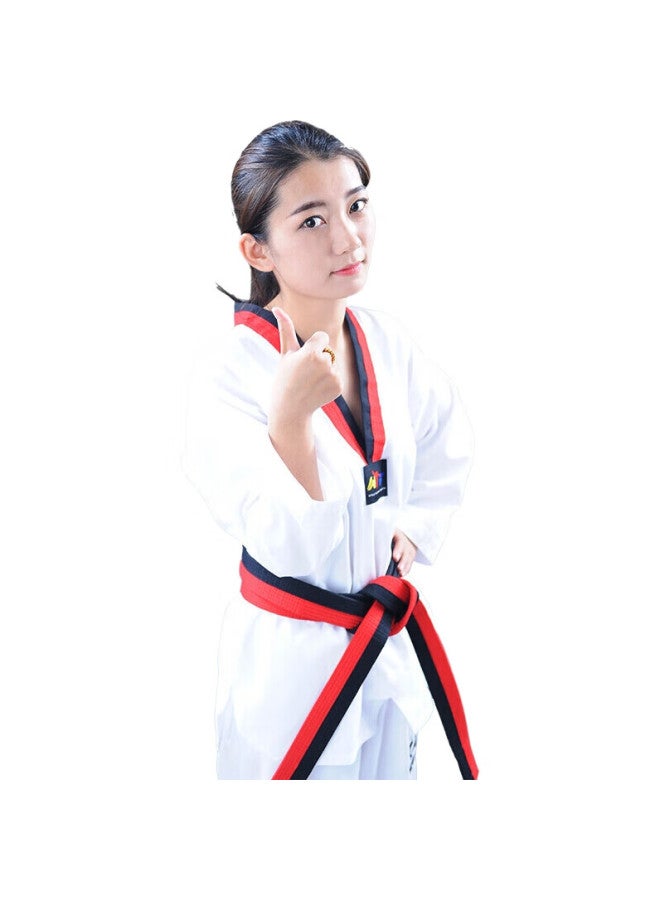 Competing pie Jingpai Taekwondo Uniform, Pure Cotton Long-Sleeve Children'S Taekwondo Uniform, Adult Competition Uniform, All-Cotton Taekwondo Clothing, Training Outfit - Image 1