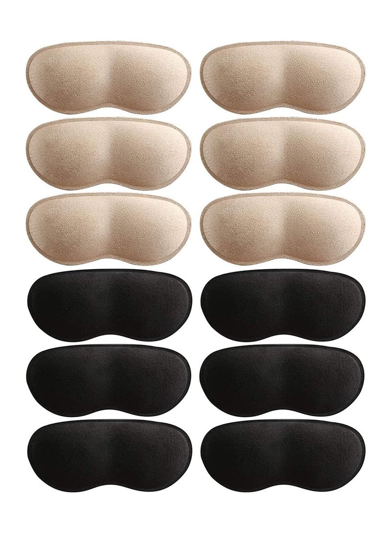 Gonice 6 Pairs Heel Cushion Pads for Men and Women, Soft Shoe Inserts Heel Cushion Inserts Self-Adhesive Foot Care Protector Grips Liners Loose Shoes - Heel Pain Relief Bunion Callus Blisters - Image 1