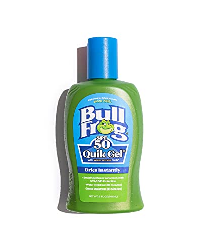 Bullfrog Quik Gel Sunscreen SPF 50 | Oxybenzone & Octinoxate Free | Broad Spectrum Moisturizing UVA/UVB, 5ozâ€¦ - Image 1