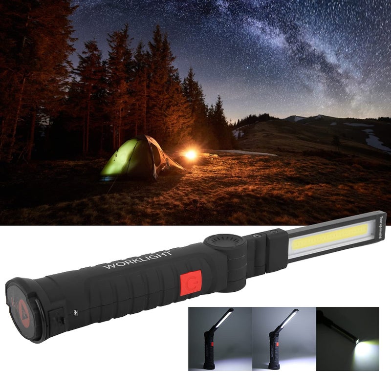 Rechargeable COB LED Work Light with Magnet Hook Foldable 360 Rotation 10 Hours Camping - Image 5