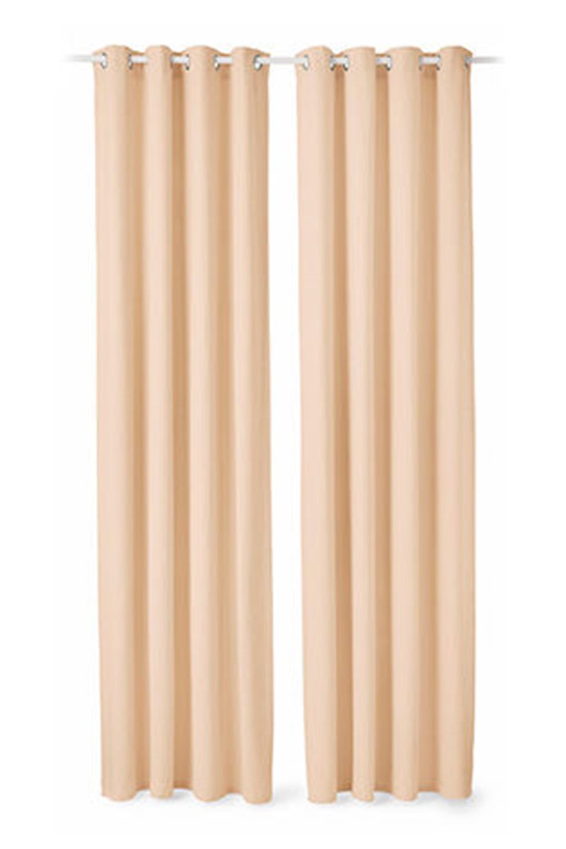 Tchibo 2 Pieces Curtain Scarves Set 140 x 280 cm, Cream - Image 2