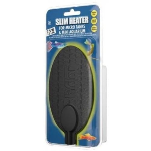 Hydor Betta Bowl Slim Fish Tank Heater, 7.5-watt, measures 5.4L x 2.5W inches oval, black; For tanks 2-5 gallons - Image 3