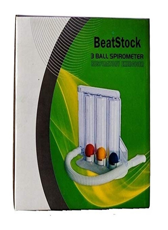 BeatStock, 3 Ball respiratory Exerciser, Lung exerciser,Respirometer Spirometer For Deep Breathing Exerciser (Made in India) (Pack of 1) - Image 1