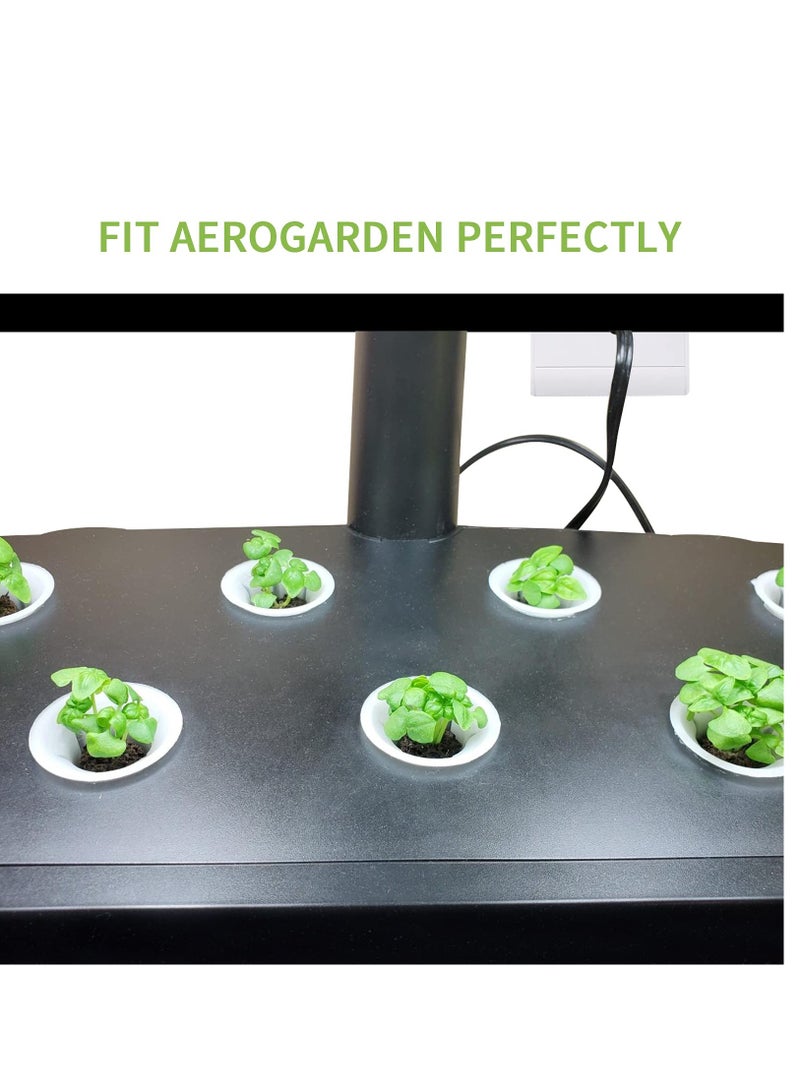 SOLARAE سلال النمو لنظام الزراعة المائية، سلة بذور مصنوعة من البلاستيك المتين، حاويات زراعة النباتات للزراعة المائية، سلال نباتات اقتصادية خفيفة الوزن 50 قطعة - Image 2