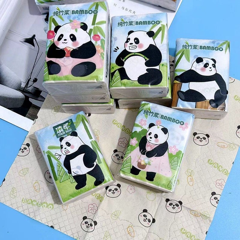Printed Handkerchief Paper Kt Cat Parchia Dog Printed Paper Towel Portable Small Package Facial Tissue Toilet Paper Color Napkin - Image 1