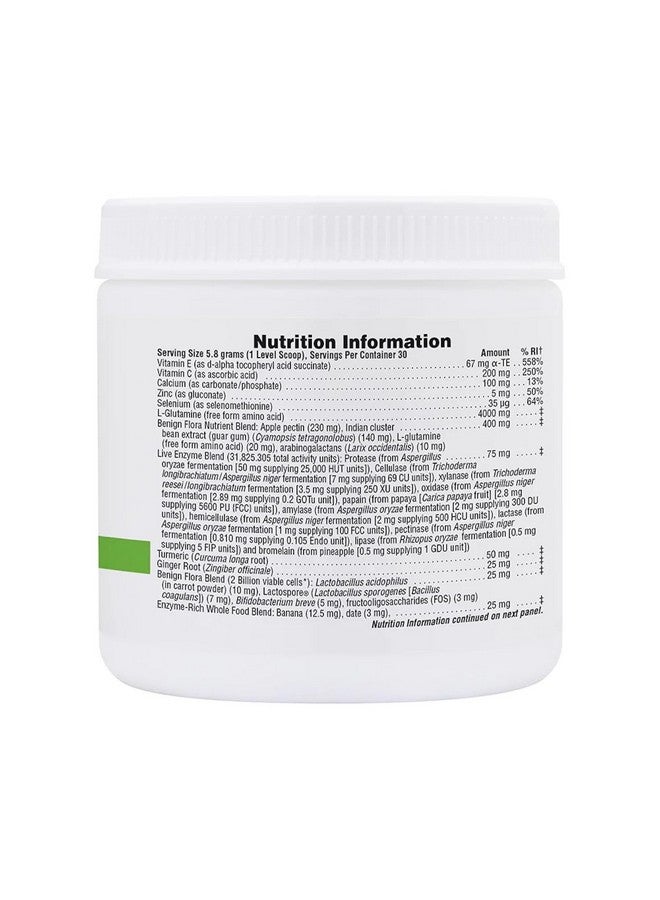 Natures Plus GI Natural Drink Powder - 6.14 Ounce, Vegetarian Powder - Dietary Supplement for Total Digestive Wellness - Probiotics, Prebiotics, Enzymes - Gluten-Free - 30 Servings - Image 2