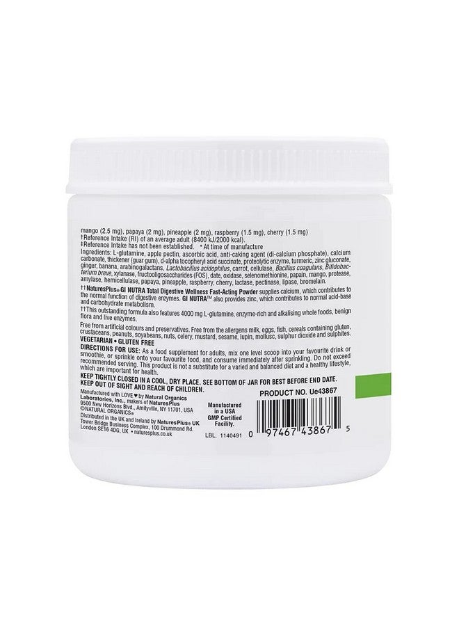 Natures Plus GI Natural Drink Powder - 6.14 Ounce, Vegetarian Powder - Dietary Supplement for Total Digestive Wellness - Probiotics, Prebiotics, Enzymes - Gluten-Free - 30 Servings - Image 5
