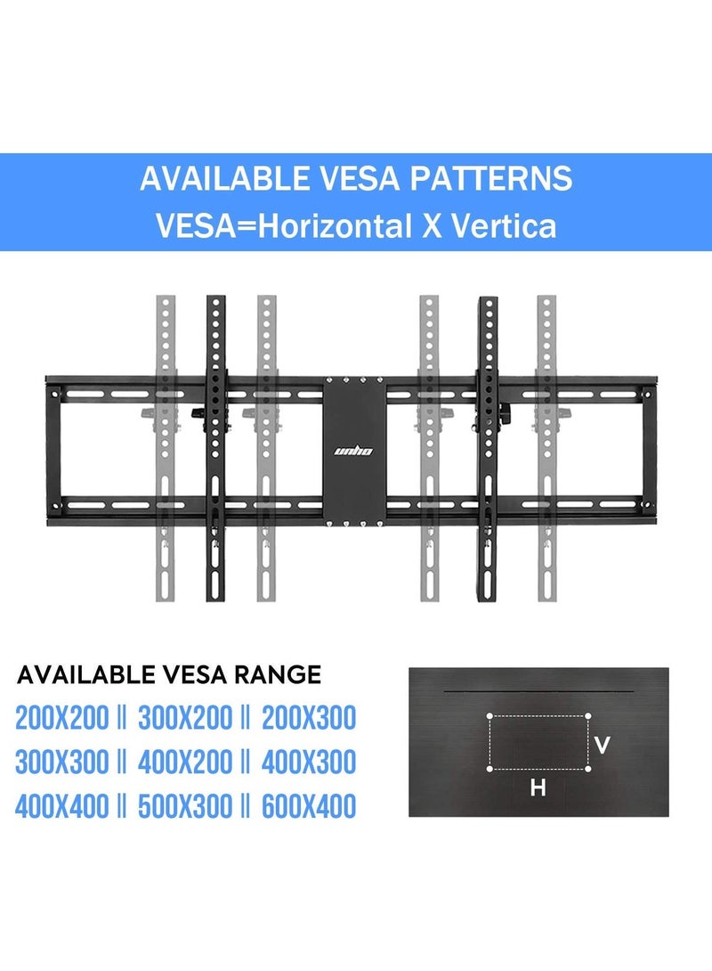 Tilting TV Wall Mount, TV Wall Mount for 32-85 Inch TV, Monitor Wall Mount for LED LCD Plasma 15˚ Tilting Load 60 kg VESA Max 800 x 400 with Level - Image 4
