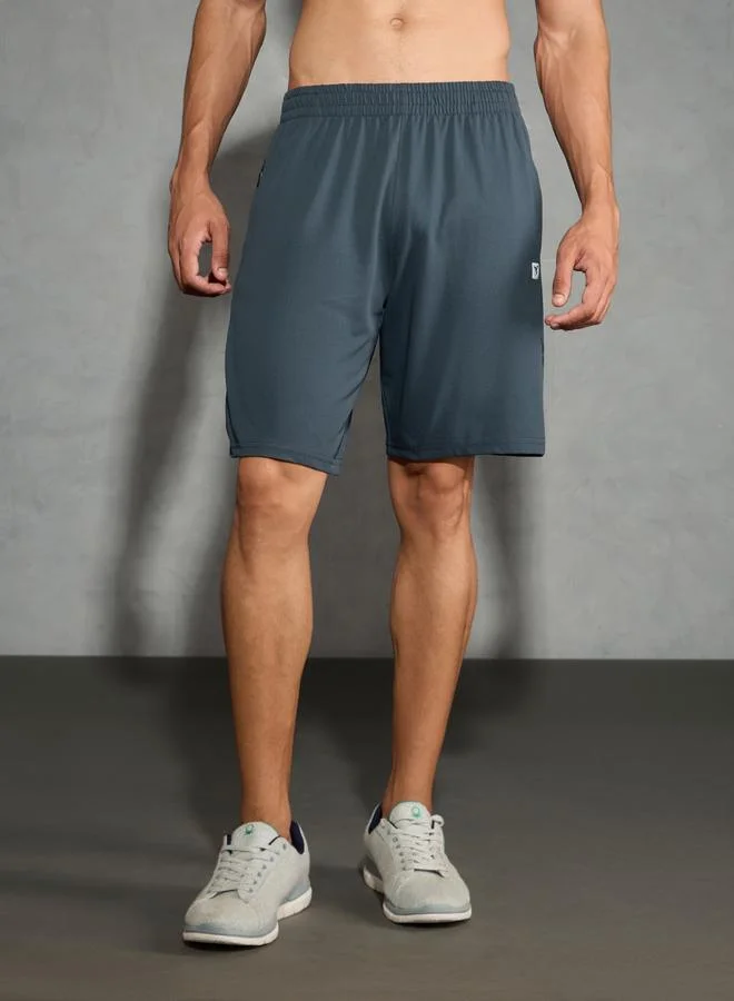 Technosport Technosport Men Melange Slim Fit Shorts