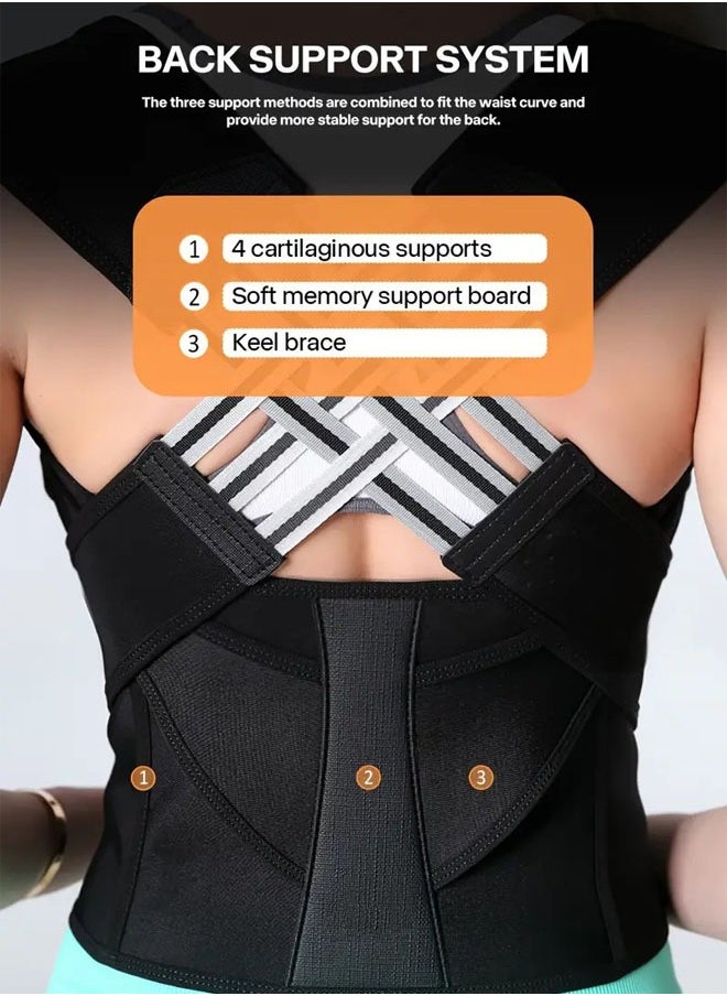 Super ZYouth Back Brace and Posture Corrector for Women and Men Adjustable Back Straightener Posture Corrector Scoliosis and Hunchback Correction Back Pain Spine Corrector Support  - Image 4