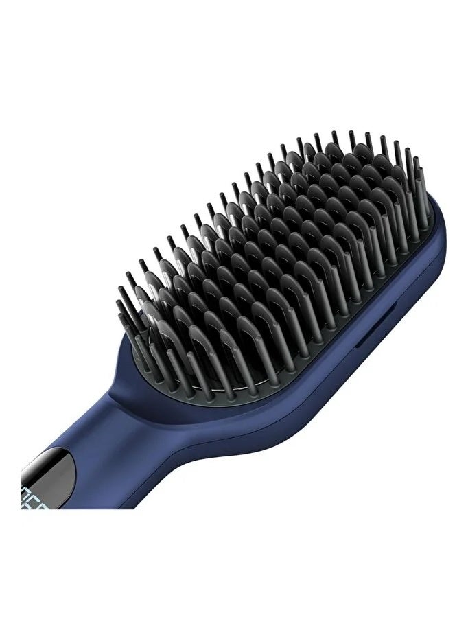 Ruay 2-in-1 Ionic Hot Air Brush – 1200W Hair Dryer & Styling Brush, Volumizing Blow Dryer Brush (Dark Blue) - Image 3