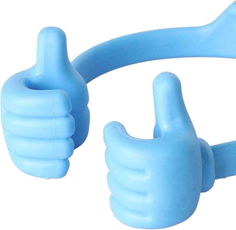 klarakoCute Thumb Up Tablets Mobile Phone Stand Desk Holder Bracket klarakoLight Blue - Image 2