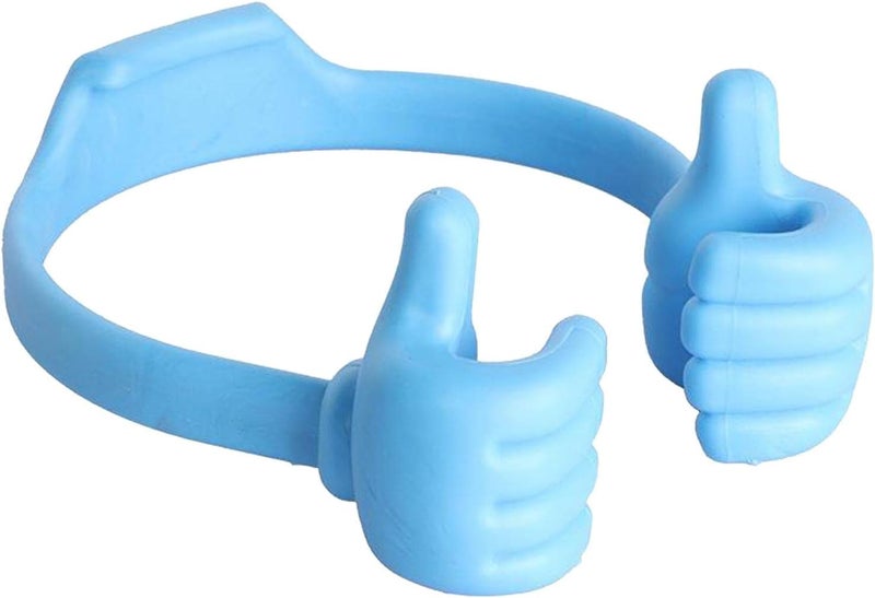 klarakoCute Thumb Up Tablets Mobile Phone Stand Desk Holder Bracket klarakoLight Blue - Image 5