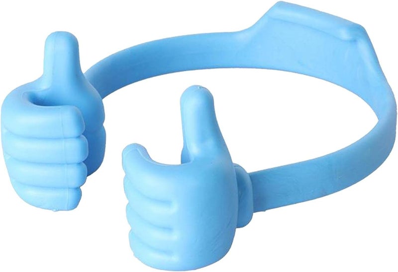 klarakoCute Thumb Up Tablets Mobile Phone Stand Desk Holder Bracket klarakoLight Blue - Image 1