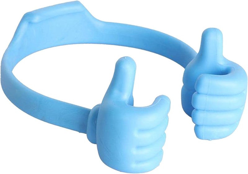 klarakoCute Thumb Up Tablets Mobile Phone Stand Desk Holder Bracket klarakoLight Blue - Image 3