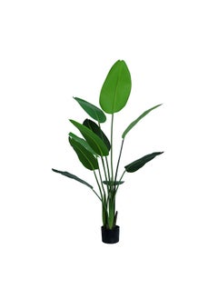 Generic Travellers Palm Real Touch Faux Plant Artificial (Banana Leaves) Plant With 10 Leaves, 160 cm  - Image 1