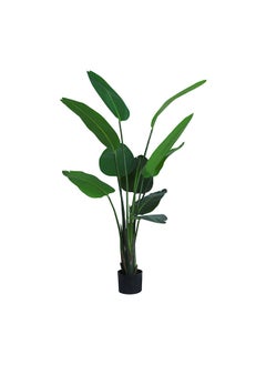 Generic Travellers Palm Real Touch Faux Plant Artificial (Banana Leaves) Plant With 10 Leaves, 160 cm  - Image 2