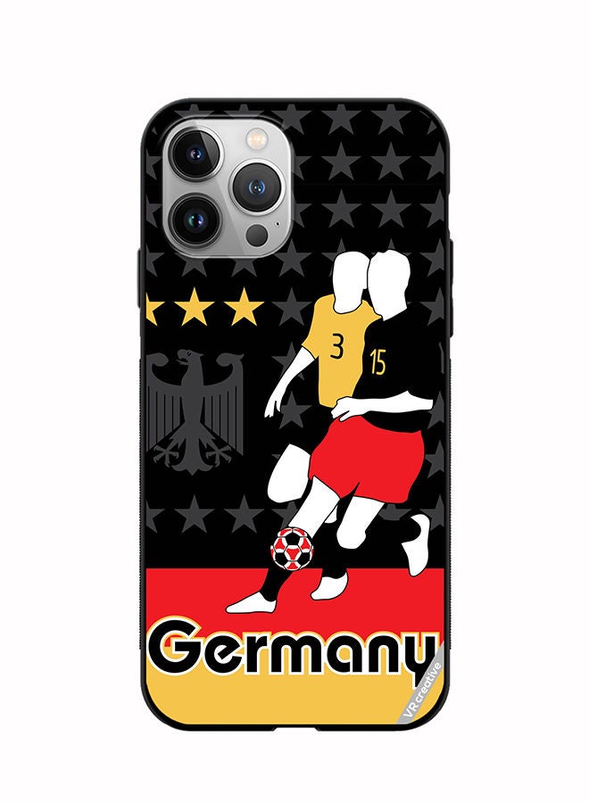 VR CREATIVE Protective Case Cover For Apple iPhone 12 Pro Max Germany Football Soccer Players Design Multicolour - Image 1