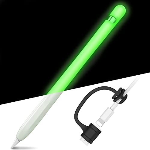 AHASTYLE AntiSlip Case Sleeve Silicone Protective Skin Added Cable Adapter Tether Kit Compatible with Apple Pencil 1st Generation - Image 1