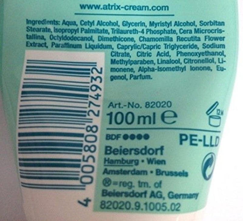 Atrix Intensive Protection Hand Cream 100ml - Image 2