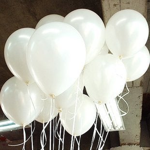Vail Creations Made in India 12 inch HD Metallic Finish Balloons for Birthday/Anniversary Party Decoration (White, Pack of 50) - Image 4