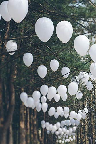 Vail Creations Made in India 12 inch HD Metallic Finish Balloons for Birthday/Anniversary Party Decoration (White, Pack of 50) - Image 3