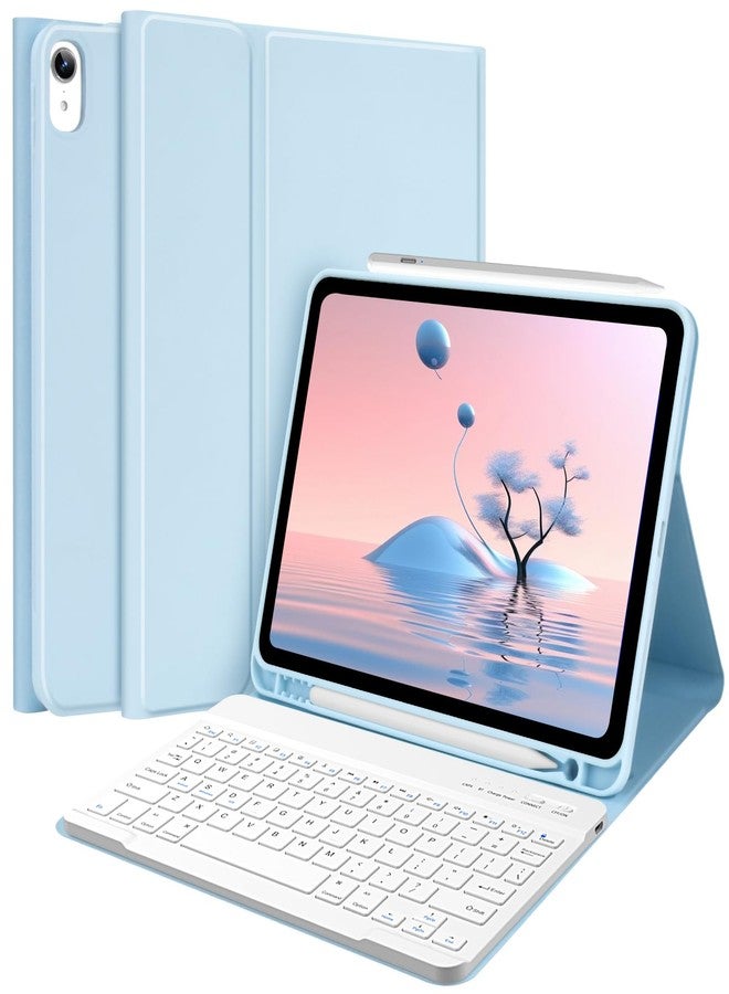 TQQ iPad Air 5th Generation Case with Keyboard - iPad Air Keyboard Case 10.9 inch, Detachable Keyboard Smart Case for iPad Air 5th Generation 2022/4th Generation 2020 (Blue) - Image 1