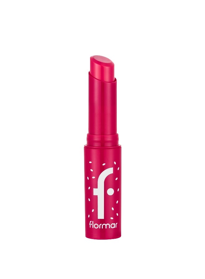 flormar Lip Balm – 003 Strawberry – Moisturizing Lip Balm, Softening Care, Smooth Finish Strawberry - Image 1