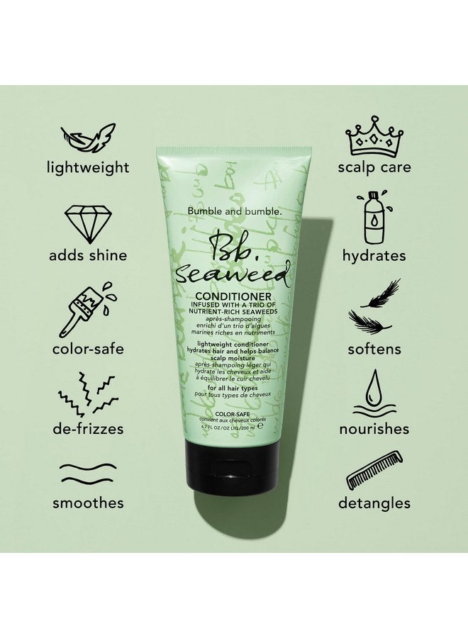 Bumble and bumble Seaweed Hydrating Conditioner | For Fine-to-Medium Hair or Daily Washer | Anti Frizz, Color Safe + Detangler | Standard Size, 6.7 Fl Oz - Image 4