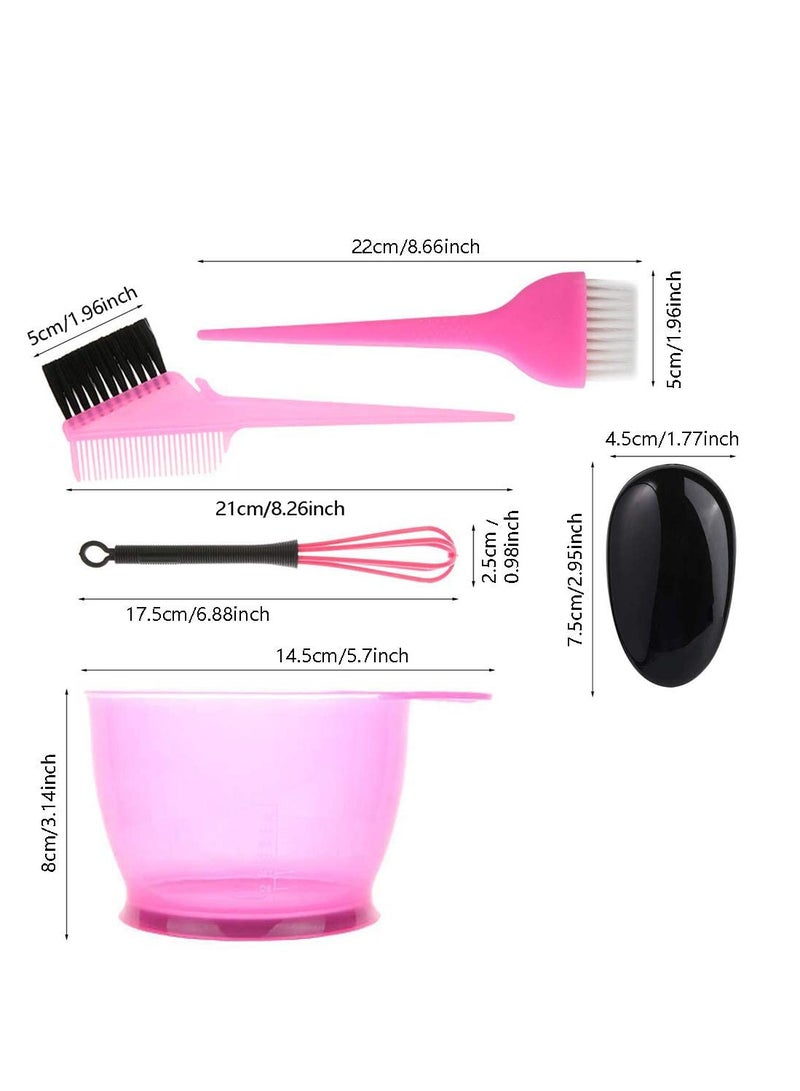 SYOSI Hair Dye Coloring Kit with Hair Color Bowl,Hair Dyeing Brush Hair Coloring Tool Kit,Dye Brush Comb,Tinting Bowl,Ear Caps,Dye Mixer - Image 2