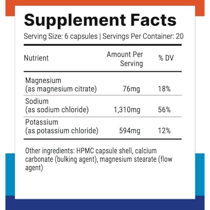 Nutri-Align Fasting Salts Fasting Electrolytes, 120 Capsules | Pure Electrolyte Capsules for Extended and Intermittent Fasting | Sodium Potassium Magnesium Electrolytes | Sugar Free & Filler Free - Image 2
