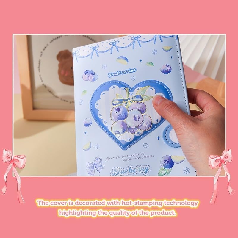 SWOPPERRY Diary for Kids –Journal Diary for Girls, Kawaii Diaries, Scrapbooking, Notepad for Students, Cute Stationery Items for Writing & Drawing (fruity party dairy c) - Image 5