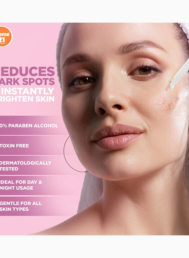 Creme 21 XTRA Bright Face Serum | With 5% Niacinamide, Vitamin E & Vitamin B5 | Brightens & Targets Dark Spots, Hyperpigmentation & Uneven Skin Tone | For All Skin Types | Born in Germany - Image 5