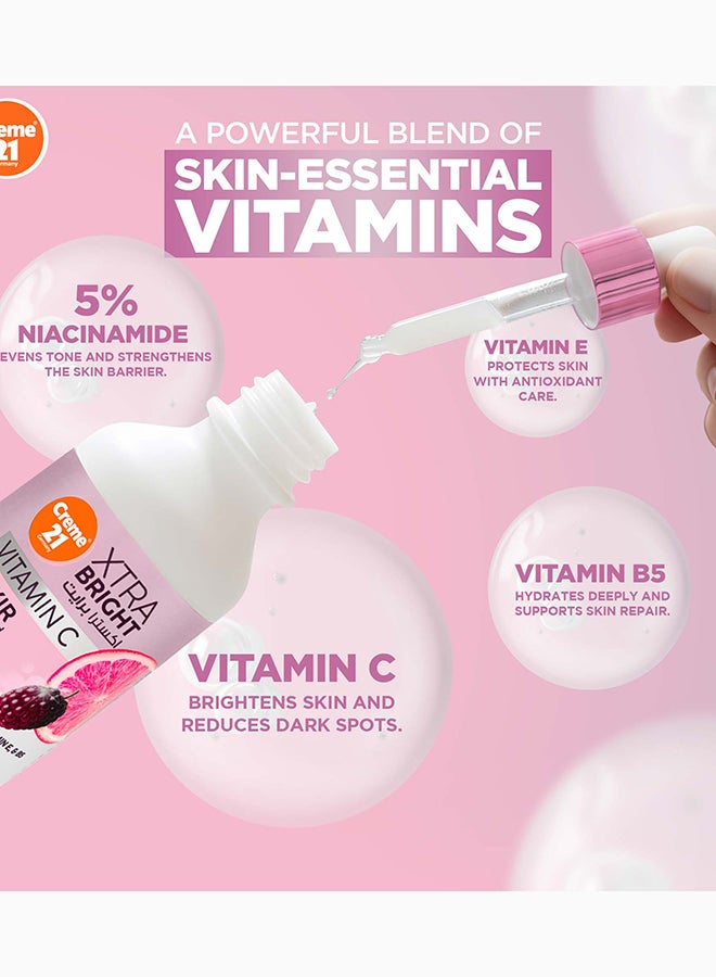 Creme 21 XTRA Bright Face Serum | With 5% Niacinamide, Vitamin E & Vitamin B5 | Brightens & Targets Dark Spots, Hyperpigmentation & Uneven Skin Tone | For All Skin Types | Born in Germany - Image 2