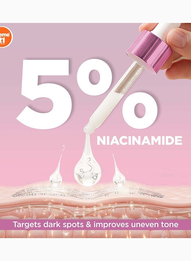 Creme 21 سيروم الوجه إكسترا برايت | مع 5% نياسيناميد، فيتامين E وفيتامين B5 | يضيء ويستهدف البقع الداكنة، فرط التصبغ وتفاوت لون البشرة | لجميع أنواع البشرة | صنع في ألمانيا - Image 4