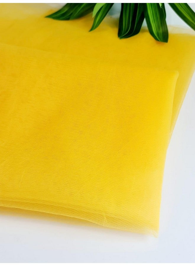 Satyam Kraft SATYAM KRAFT Multi Purpose Net Fabric Cloth for Decoration, for Parties, Costumes, Gift Packing, Party Decor, Backdrop Material for mandap, Pooja Background Stand (Yellow 1047, 10 Meter) - Image 4