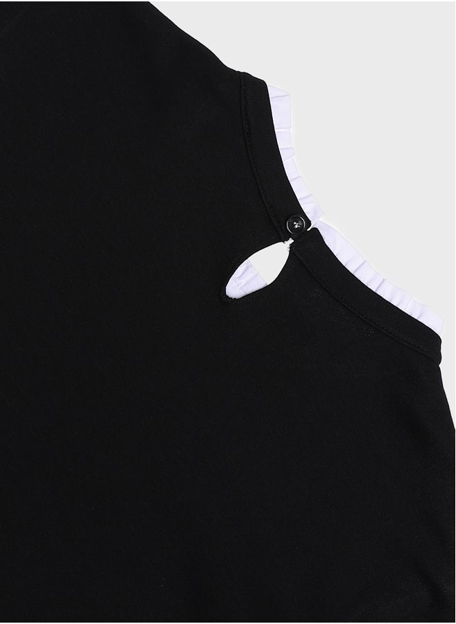 LC WAIKIKI Ruffle Collar Straight Long Sleeve Women's Tunic  - Image 3