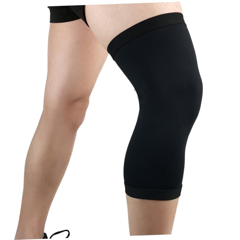 Compression Knee Sleeve Pair Black Xl For Running Cycling Hiking Support - Image 5