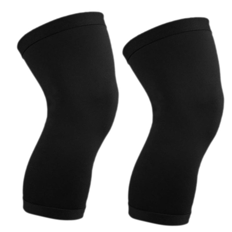 Compression Knee Sleeve Pair Black Xl For Running Cycling Hiking Support - Image 2