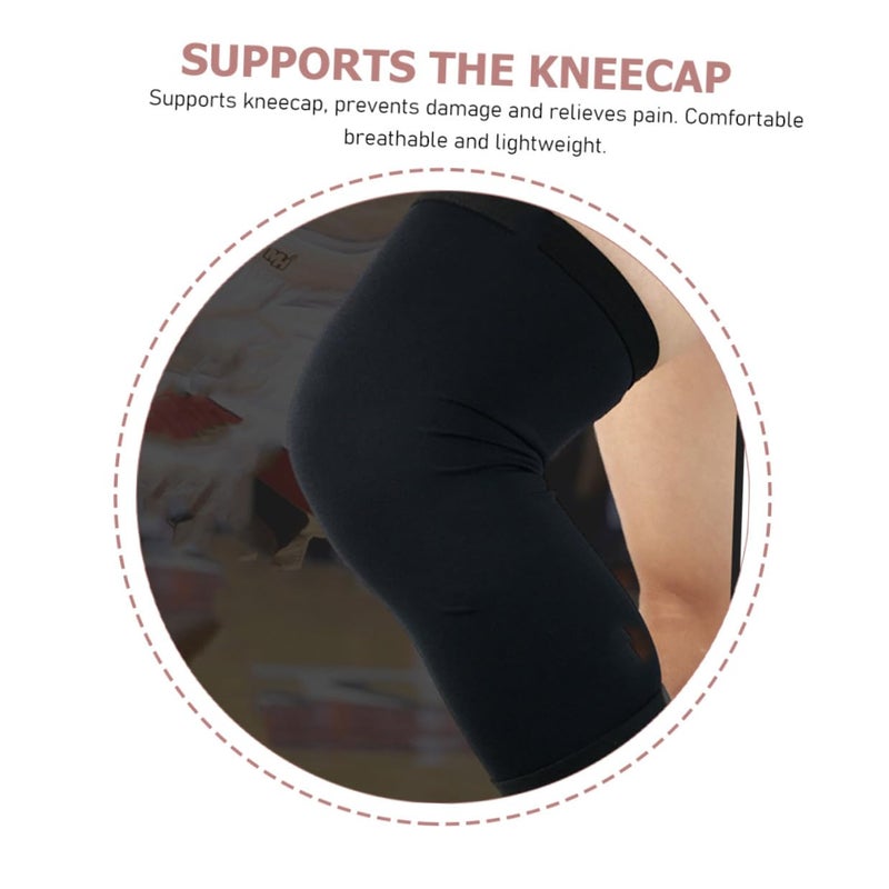 Compression Knee Sleeve Pair Black Xl For Running Cycling Hiking Support - Image 4