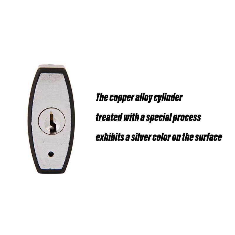 SEPOXÂ® 1-9/16" All-Weather Outdoor Padlocks Keyed Alike, 1-3/4" Long Shackle, Solid Steel Lock, Heavy-Duty with Black Cover, Design for Gate Fence Cabinet Toolbox School Gym Locker with 2pcs Same Key - Image 5