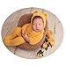Vedory Vedory Newborn Photography Props Boy Outfits Hat Footed Romper Stretch Set Baby Girl Photo Shoot Props Bear Jumpsuit  - Image 2