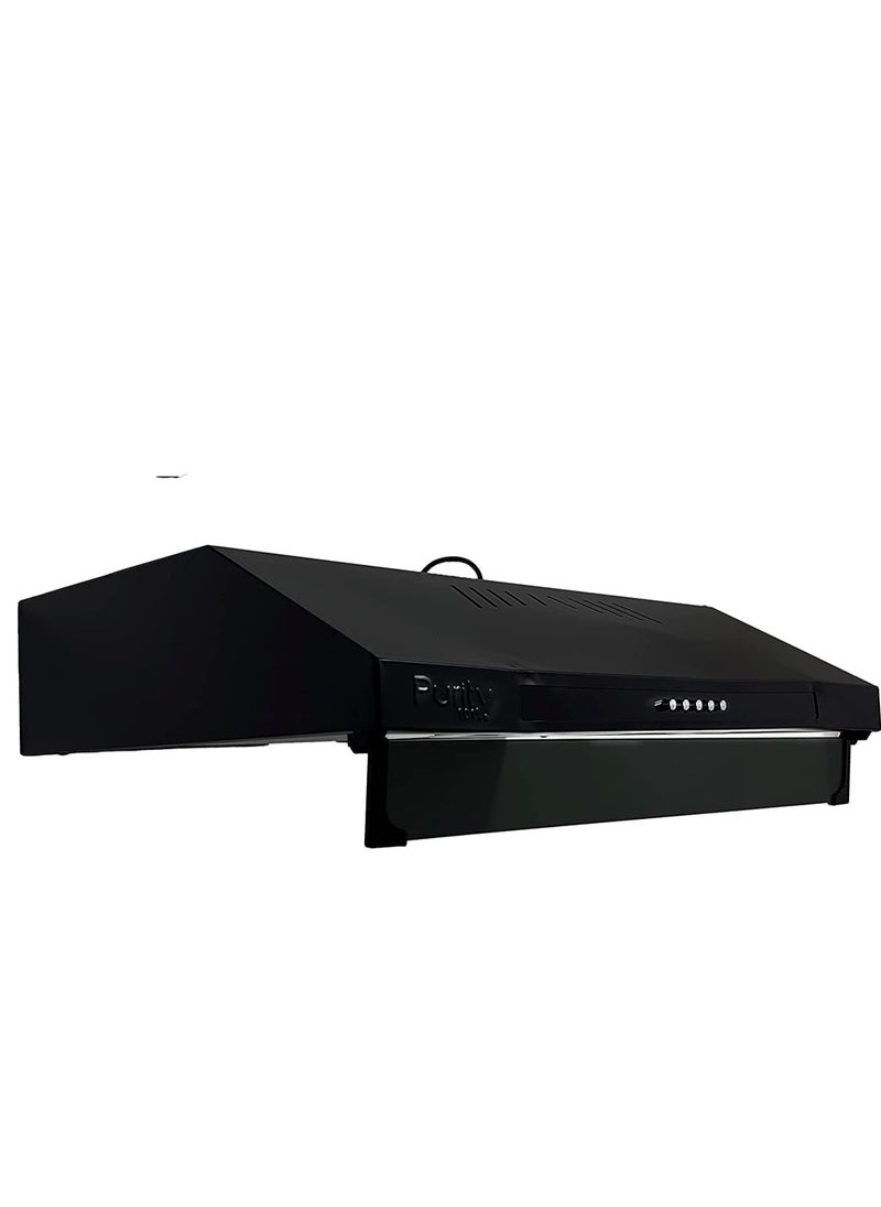 Purity Purity Built-In Kitchen Hood, 90cm Black, PIATTA BL 90CM  - Image 1
