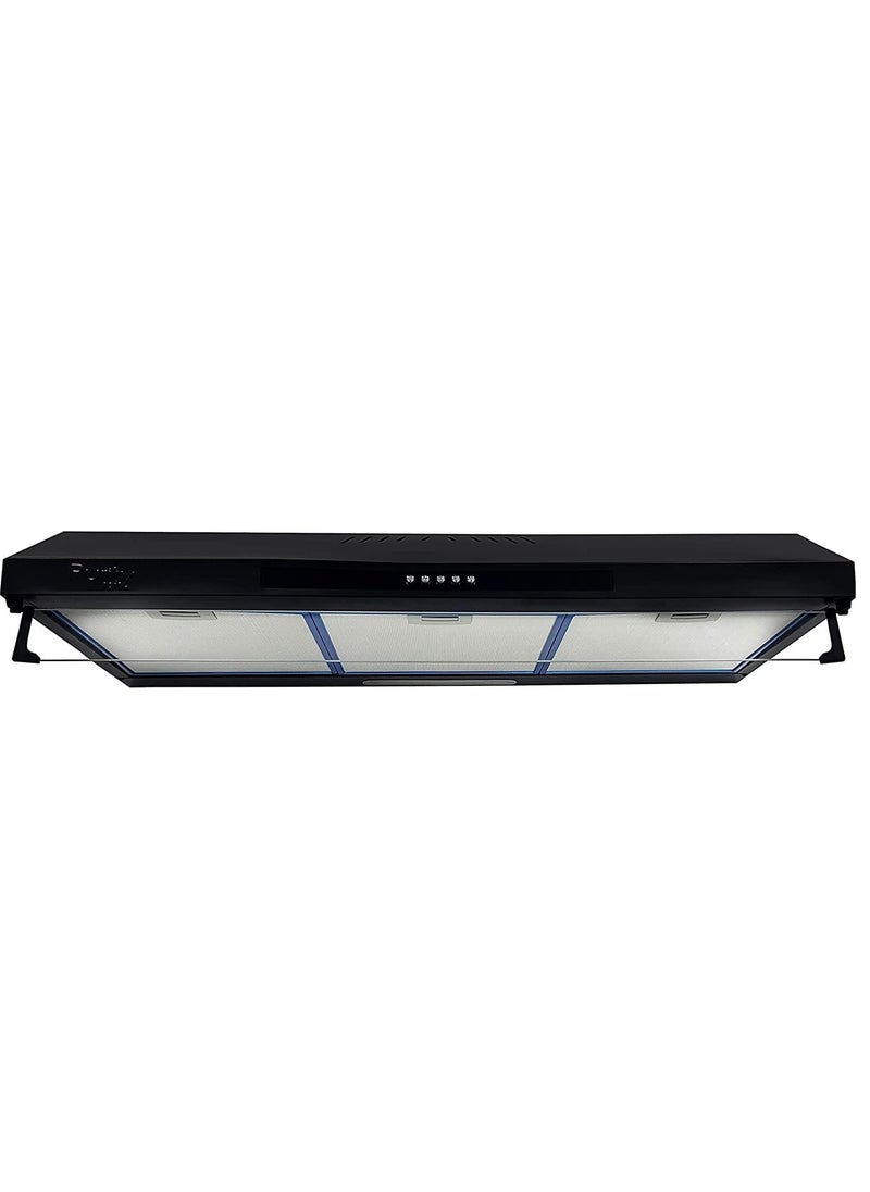 Purity Purity Built-In Kitchen Hood, 90cm Black, PIATTA BL 90CM  - Image 2
